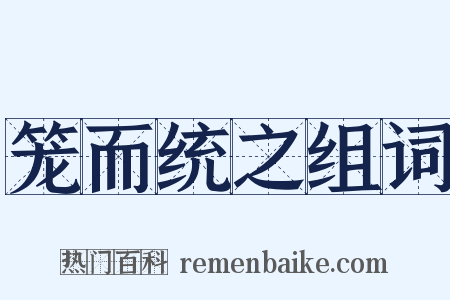 笼而统之组词是什么意思的图片